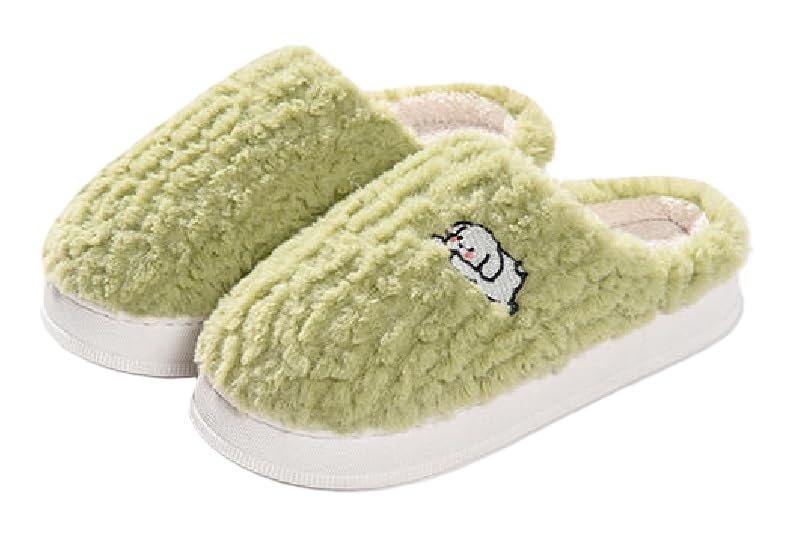 Slippers For Men Winter Sandals Casual Flats Home Footwear Man Girls Sliders Flip Flops Chappals Ladies Clogs Sleeper Slides Stylish Ortho Soft (Color: Green, Size: 3-4 UK)-image-25
