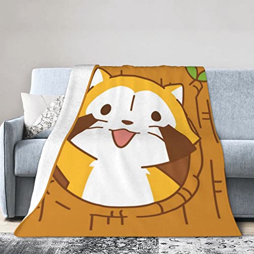 毛布 あらいぐまラスカル アニメ ひざ掛け 軽量 薄手 ブランケット フランネル 洗える 静電気防止 暖かい 柔らかい なめらかな肌触り 四季適用 かわいい 人気 プレゼント dh163 150x125cm