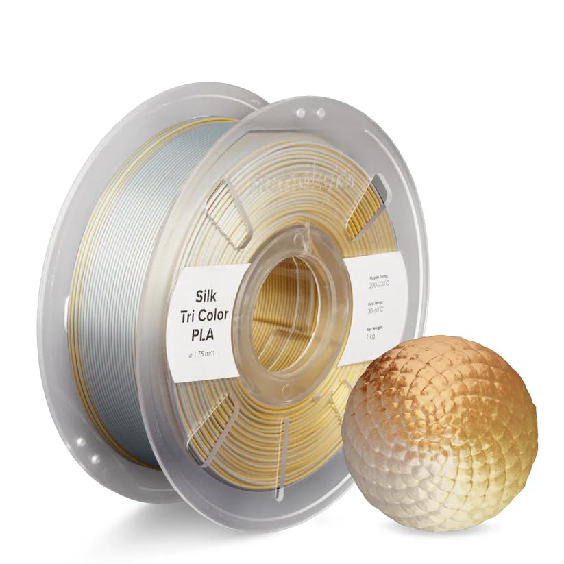 Numakers Tri-Color Silk PLA Filament...
