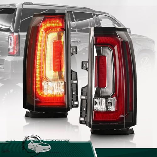 LIULANGXY Tail Light Assembly Pair Compatible With 2015 2016 2017 2018 2019 2020 GMC Yukon & Yukon XL LED Rear Brake Lamp Side, Replaces# GM2801268 23380460 84408860