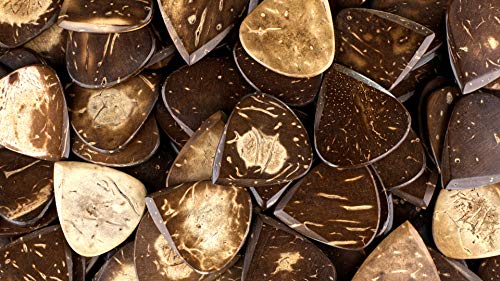 Bison Boa Lot de 5 médiators en noix de coco pour guitare - Les Beatles, Paul McCartney, John Lennon, RIngo Starr, George Harrison Bison Boa Lot de 5 médiators en noix de coco pour guitare – Image 6
