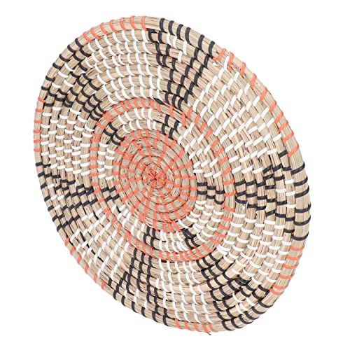 Coussin de café de paille tressé main petit format isolant table - 4