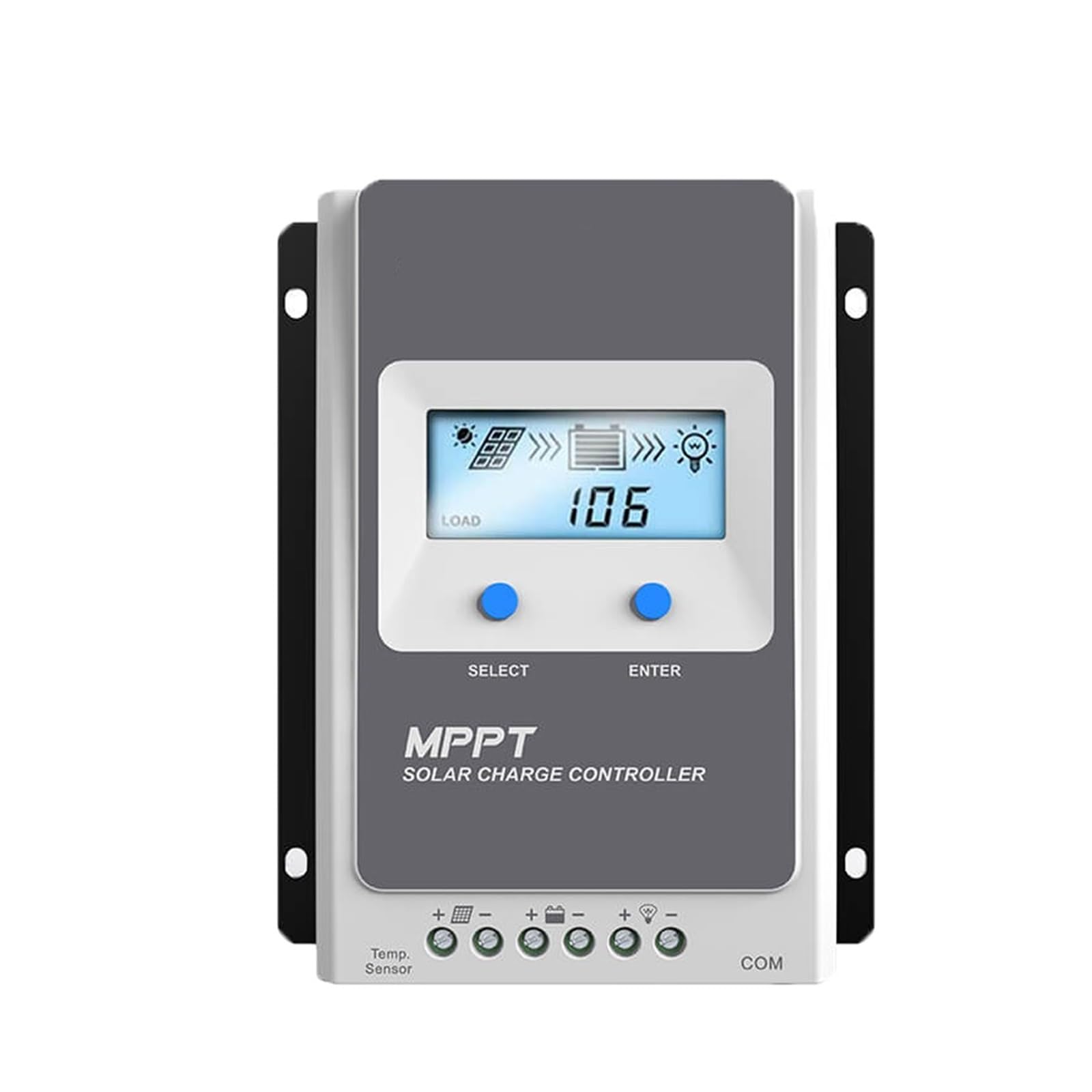 Controlador de Carga Solar Tacer3210AN G3 30A MPPT Controlador de Carga Solar 12V 24V Regulador MPPT for vehículos recreativos
