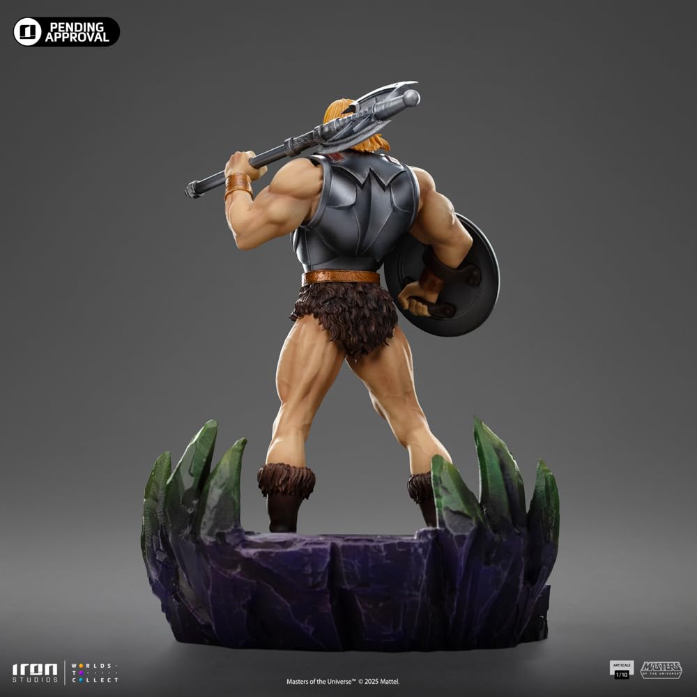 Iron Studios Estatua coleccionable a escala 1/10 He Man (versión Battle Armade) - Masters of The Universe Polystone Resin Multicolor 23.1 cm