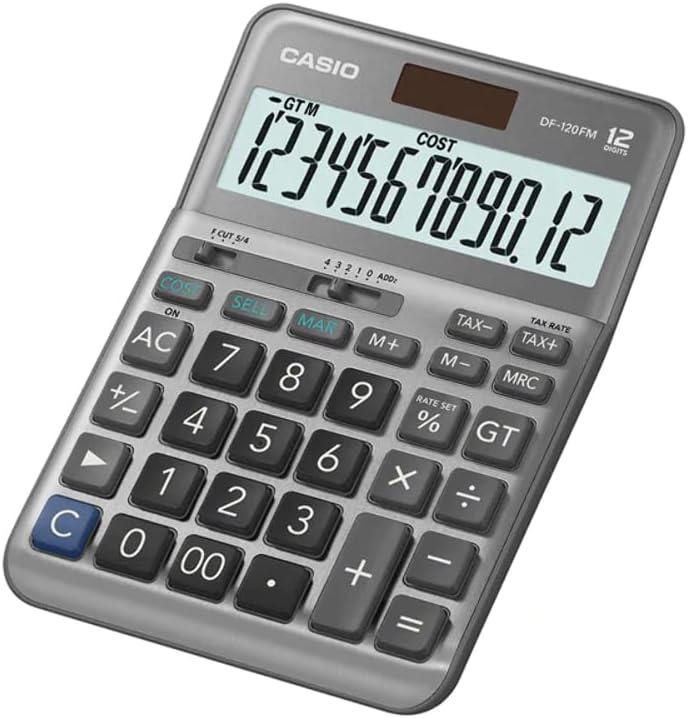 Casio DF-120FM 12 Hane Masa Üstü Hesap Makinesi