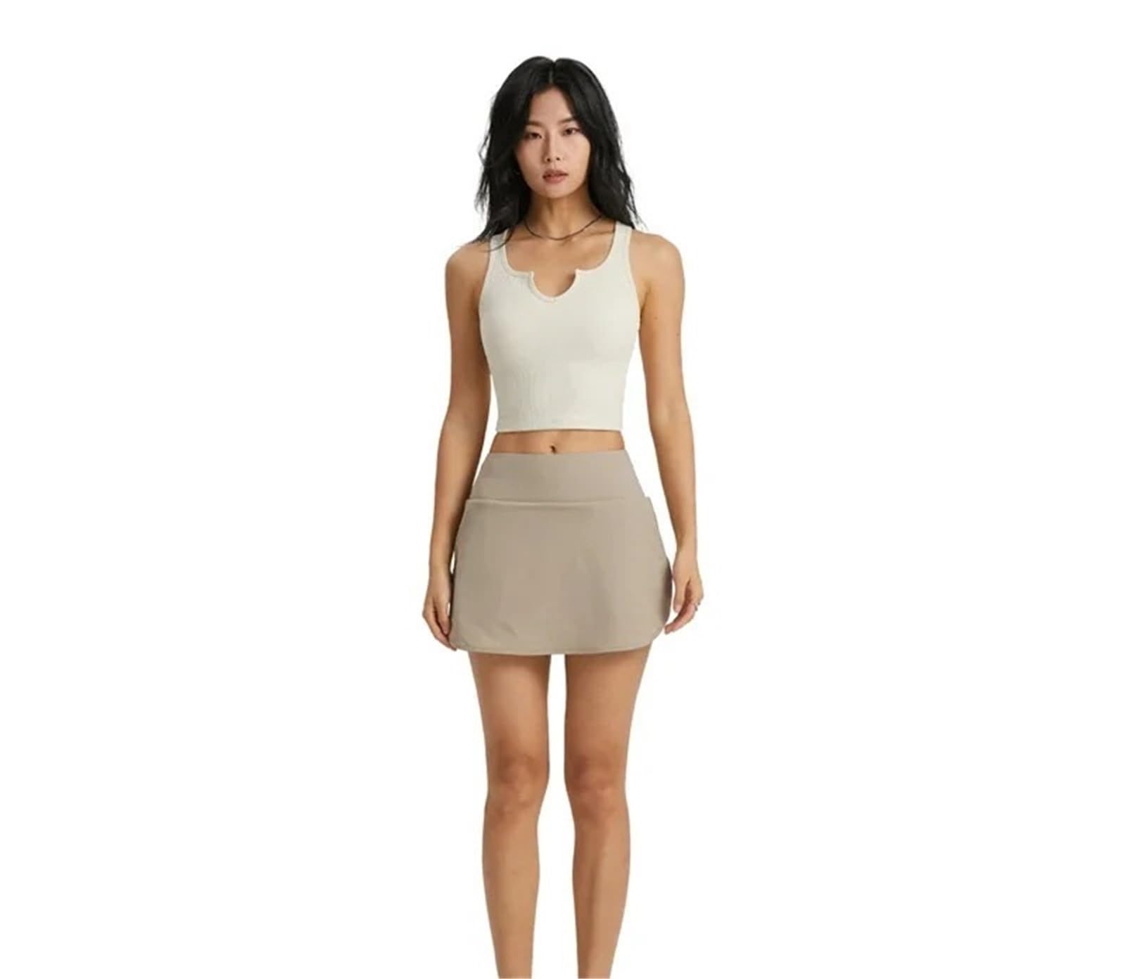 Gonne da Tennis estive con Tasca Donna, Gonna Sportiva Palestra, Golf, Yoga, Pantaloncini Casual