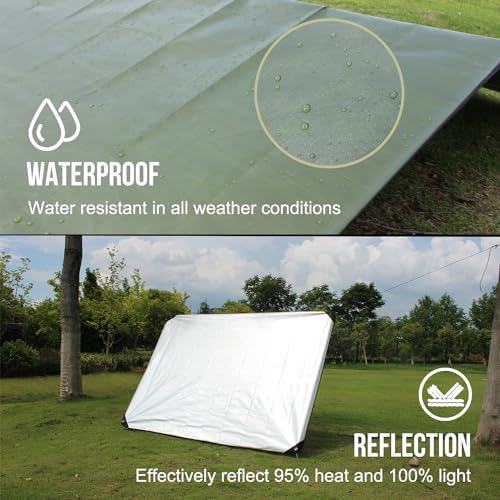 Image of LYN Heavy Duty Emergency Blanket Survival Gear Waterproof Insulated Blanket Emergency Tarp for Camping, Hiking, Bushcraft