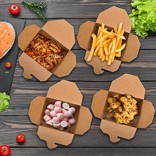 Deayou DE-KRAFTTAKEOUTFOODBOX-8OZ100P 100 Pack Chinese Food Container thumb #6