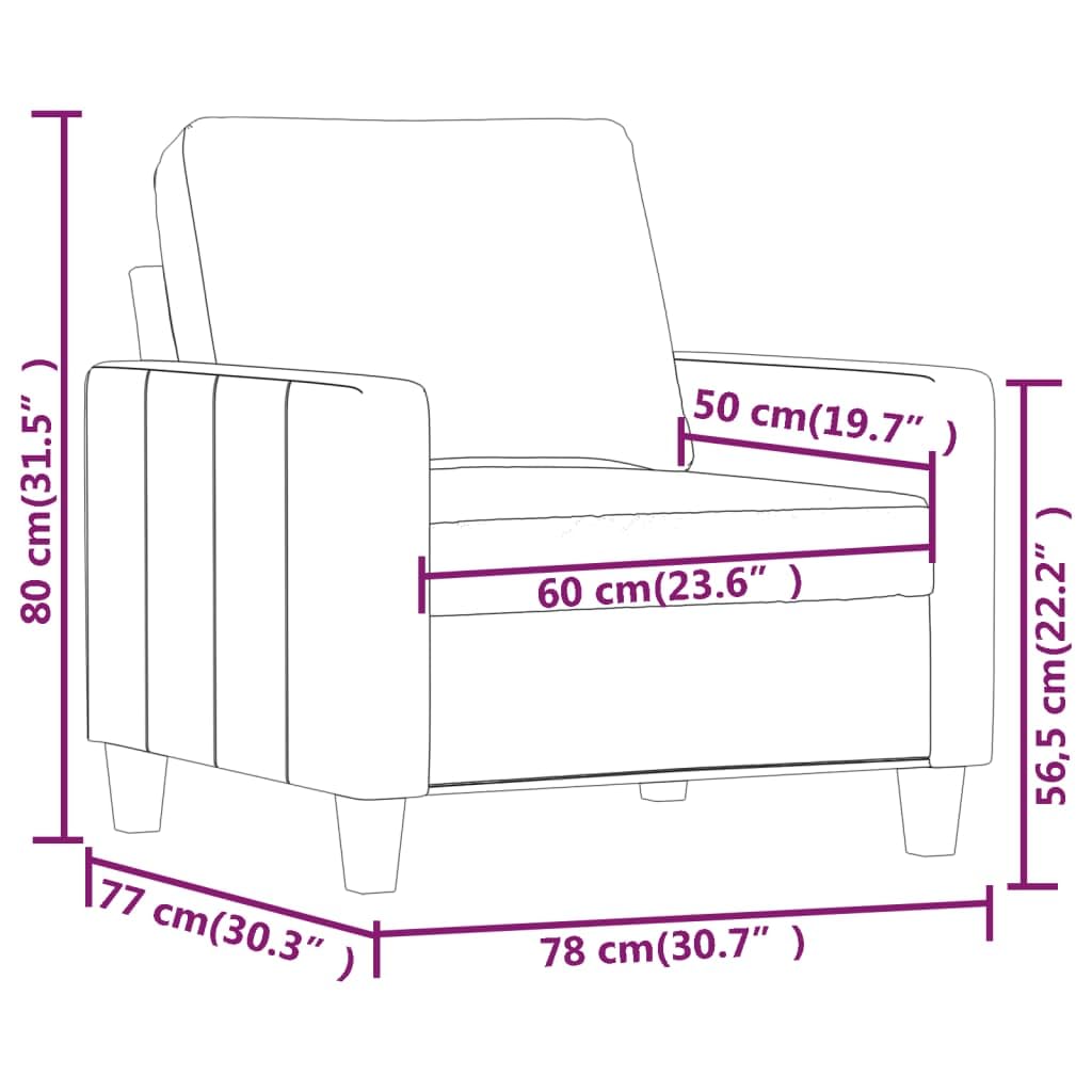 vidaXL Sessel, Sofa Relaxsessel mit gepolstertem Sitz Armlehnen, Fernsehsessel Loungesessel Metallgestell, Polstersessel Ruhesessel für Wohnzimmer, Schwarz Kunstleder