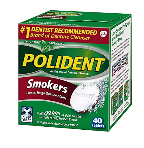 Polident Smokers Tablets - 40 Ct, Pack Of 2 #TOP3