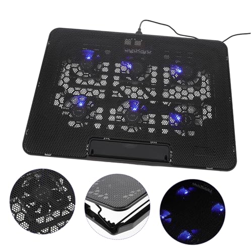 Base de enfriamiento ajustable para laptop con ventiladores silenciosos miniatura 3
