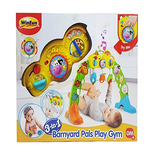 Gymnase pour bébés avec lumière et son WinFun tapis d'éveil interactif