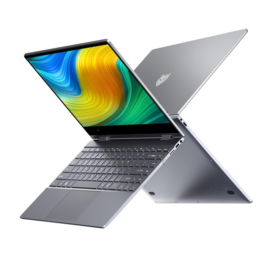 BMAX Ordinateur Portable 2 en 1 écran Tactile 14" FHD Win11 Alder Lake N100 (Dépasse Ryzen 3 3200U) 16Go RAM 512Go SSD PC Portable Convertible 360° Laptop Clavier Rétroéclairé BT4,2 WiFi5 Type Cx2