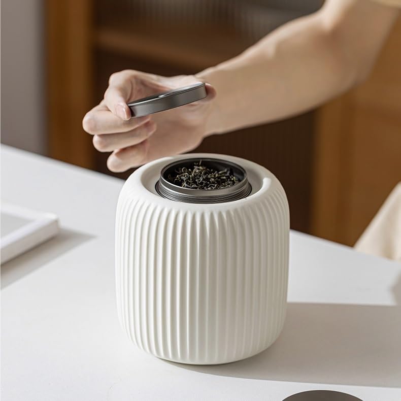XYNSNDB Pojemnik na herbatę Puszki na herbatę Ceramiczne zamknięte puszki Duże puszki na herbatę Puszki do przechowywania Do użytku domowego Kawa i herbata Puszki na żywność Puszka na herbatę (A)