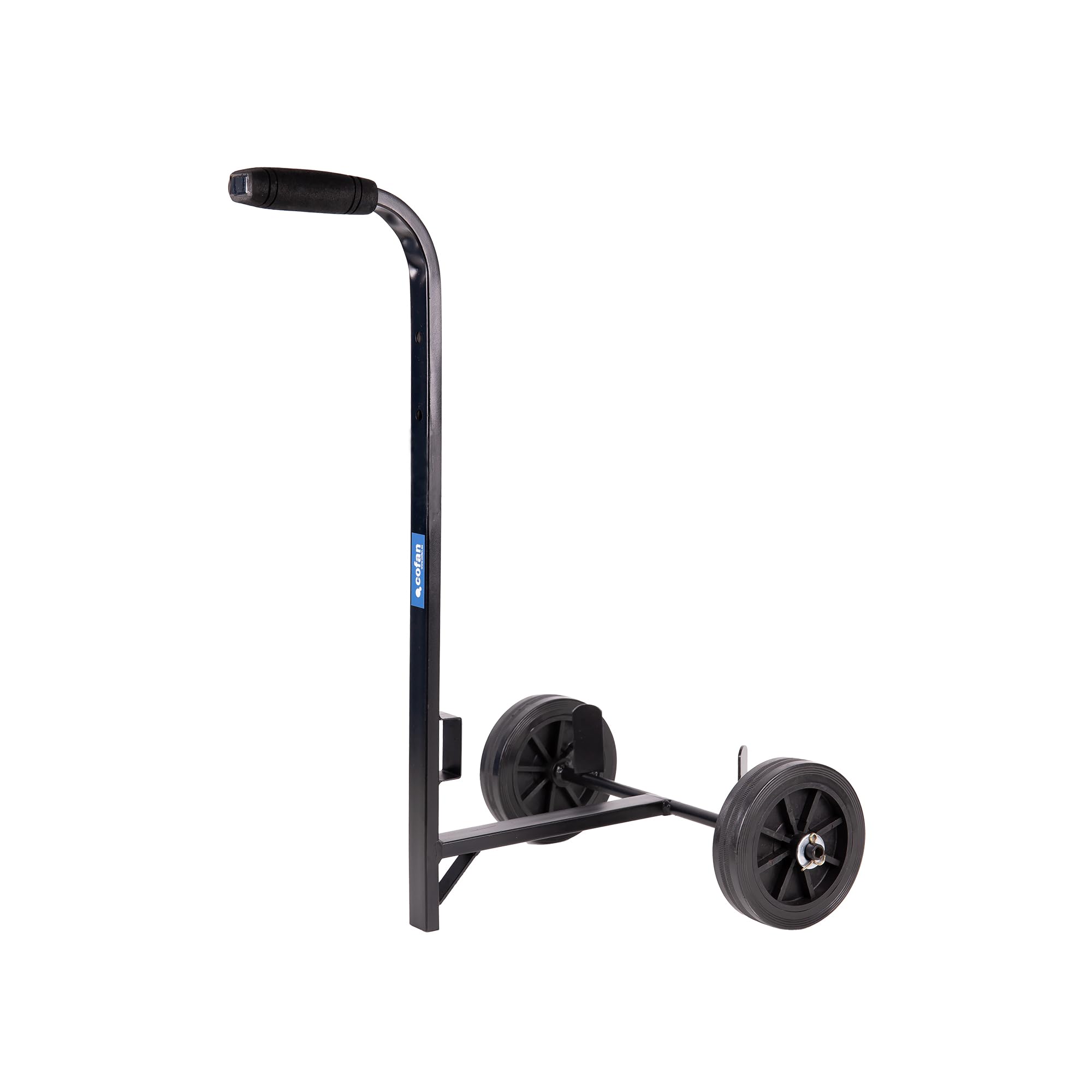 Cofan Carrello portaborraccia da 30 litri | Ruote in gomma Ø150 mm | Manico ergonomico | Struttura in acciaio rinforzato | Trasporto di taniche in officine e ambienti industriali