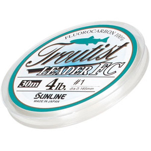 サンライン(SUNLINE) リーダー トラウティスト FC フロロカーボン 30m 0.4号 1lb ナチュラルクリア