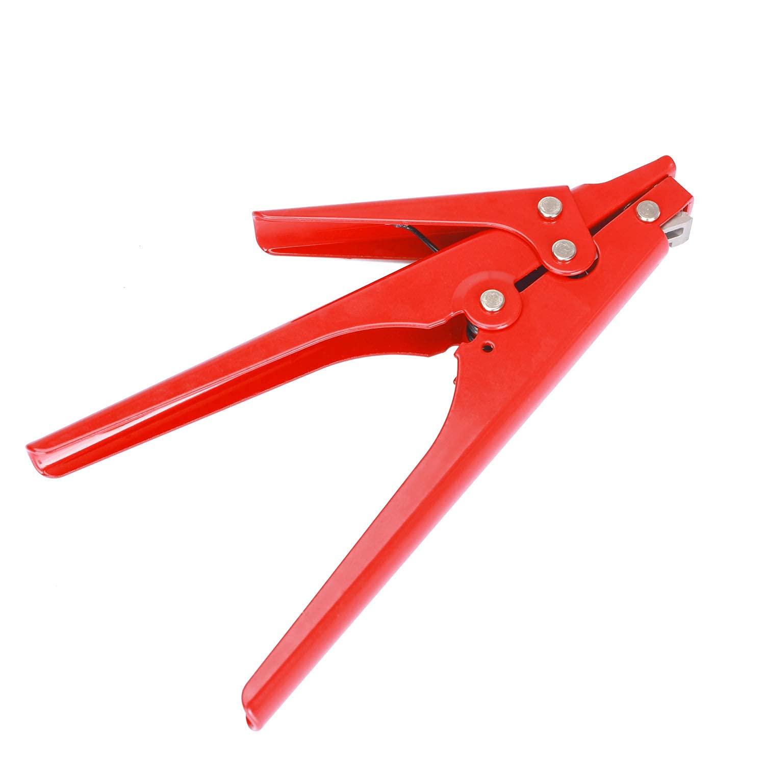 AASONS Zip Tie Tool Cable Tie Gun for Tensioning and Cutting of Plastic Nylon Cable Tie (for Nylon Cable Tie, Red)