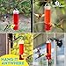 Hummingbird Feeders for Outdoors Hanging (4 Pack) Hummingbird Feeder with Hanging Wires (Leak-Proof Design)