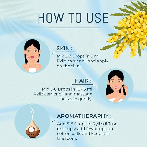 Image of RYLLZ ESSENTIALS Frankincense Essential Oil | Boswellia Genus | 100% Pure & Natural | Undiluted & Steam Distilled | 15ml