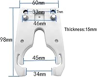 Vista 2 de 5 unids/lote ISO30 soporte de herramienta abrazadera nylon carpintería herramienta titular abrazadera ISO30 Cradle tenedor garra para centro