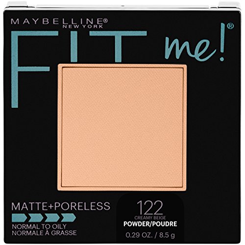 Maybelline New York Fit Me Matte + Poreless Pressed Face Powder Makeup, Creamy Beige, 0.28 Ounce, Pack of 1