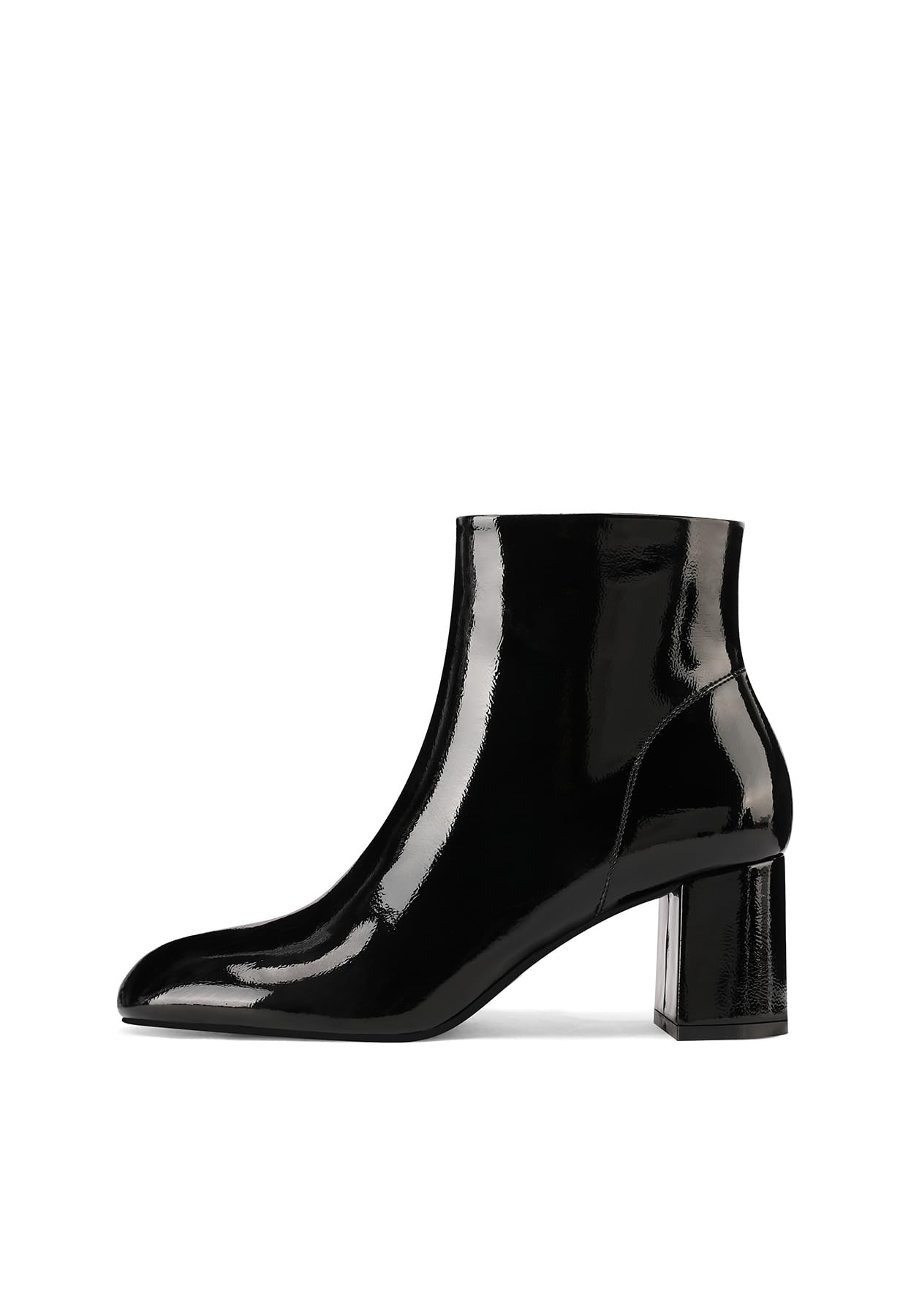 QUEEN HELENA Tronchetti Lucidi Stivaletti con Tacco Casual Donna K3477