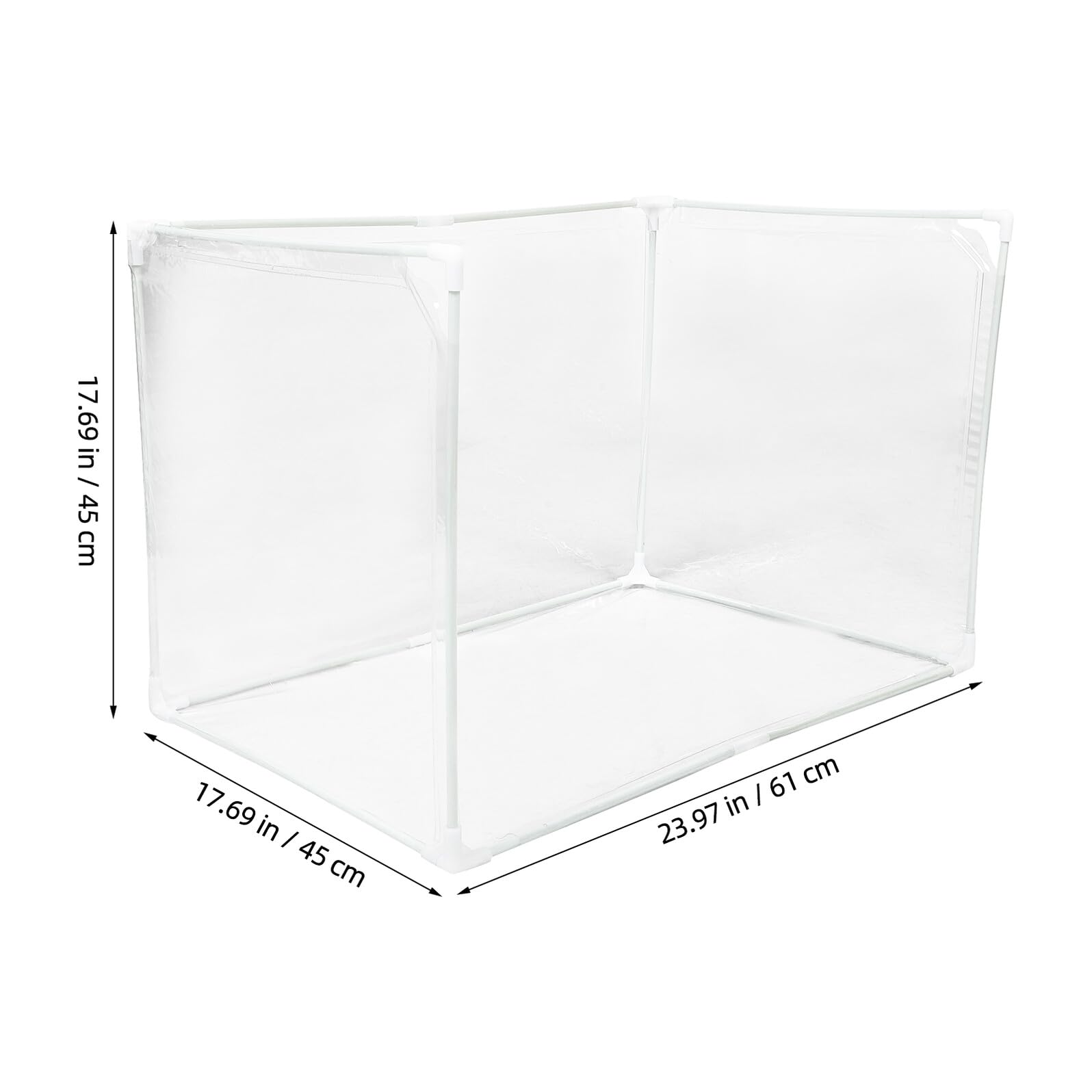 BESPORTBLE Porta Tappetino per Cani Lettiera con Parete Paraschizzi Pieghevole Base per Lettiera Protezione da Parete Alta Vassoio Porta Tappetino Pulizia Rapida Materiale in PVC