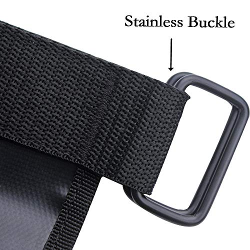 UNIGT Universal UTV Roll Bar Fire Extinguisher Holder Compatible with Polaris RZR Ranger General 900 1000 XP Maverick X3 - Enhanced Stitching Quick Release