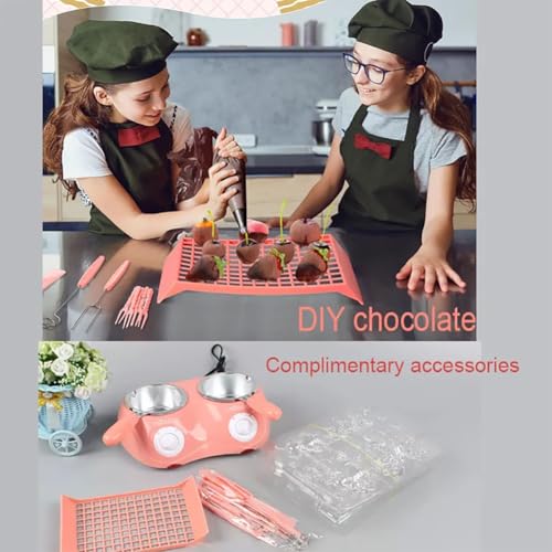 TsoLay Chocolate Melting Pot Kit mini eléctrico doble miniatura 2