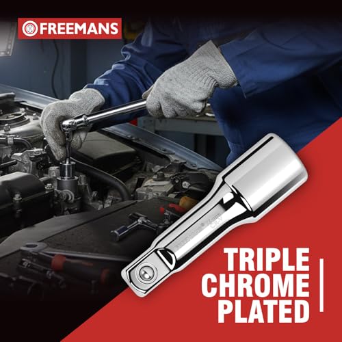 Image of FREEMANS 1 /2 inch Drive Socket Extension Bar - 75mm With CR-V Steel with Mirror Finish | Heavy Duty Socket Extension & Triple Chrome Plated Tool Use For Home & Industrial