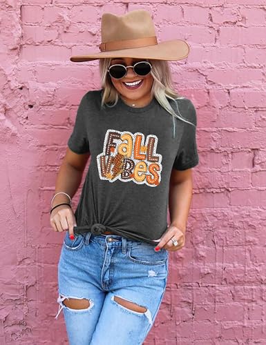 Image of Womens Dandelion T Shirts Sunflower Graphic Short Sleeve Casual Tops