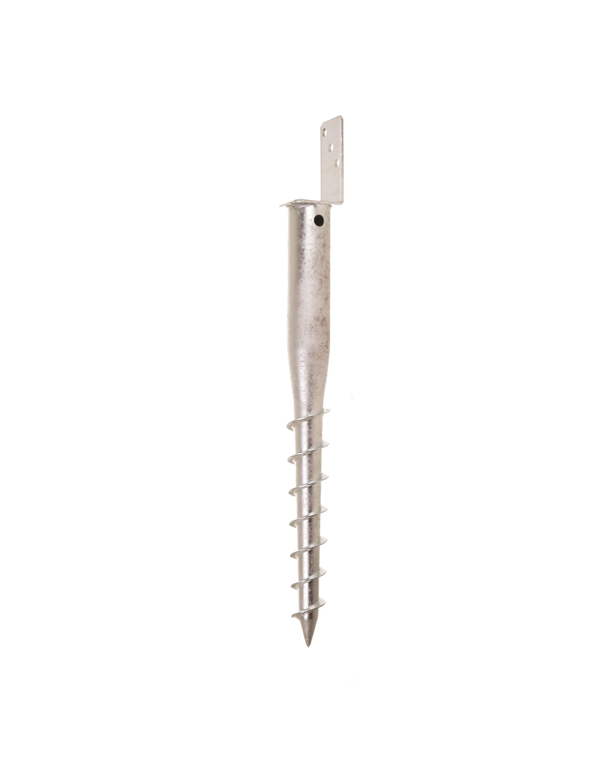 Lot de 4 supports de poteau en L pour poteaux en bois carré visser, douilles et douille de sol à visser
