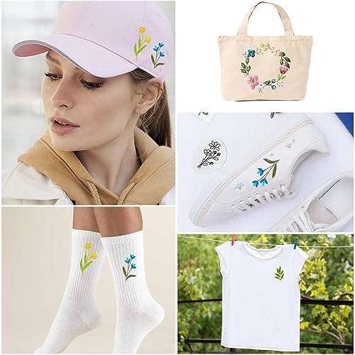 50 Pezzi Water Soluble Stabilizer Motivo Floreale