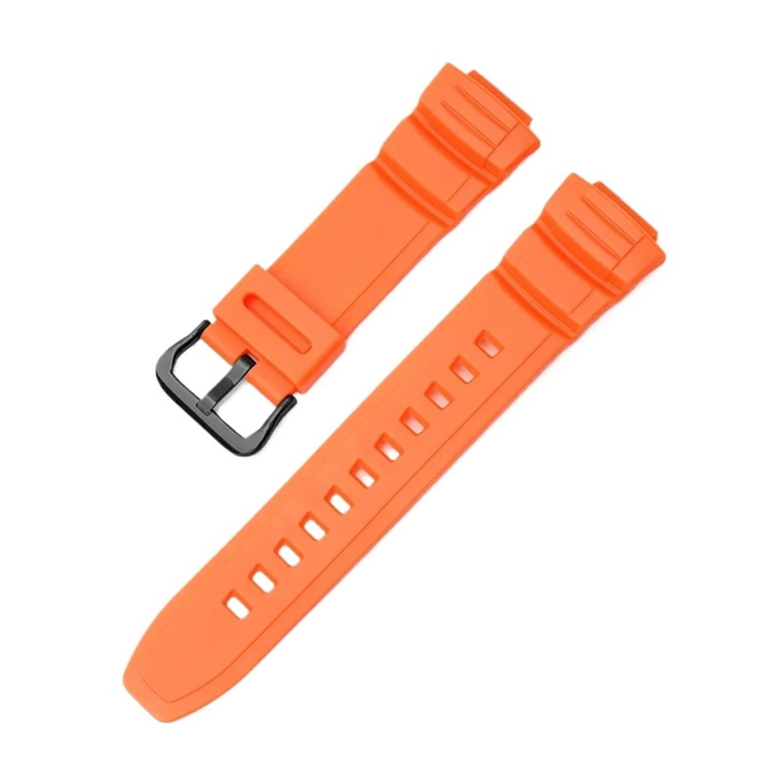 Bracelet en résine compatible avec Casio G-Shock MCW-100H/110H W-S220 HDD-S100 WV-200 AE-2000/2100, bracelet en silicone TPU 16 mm