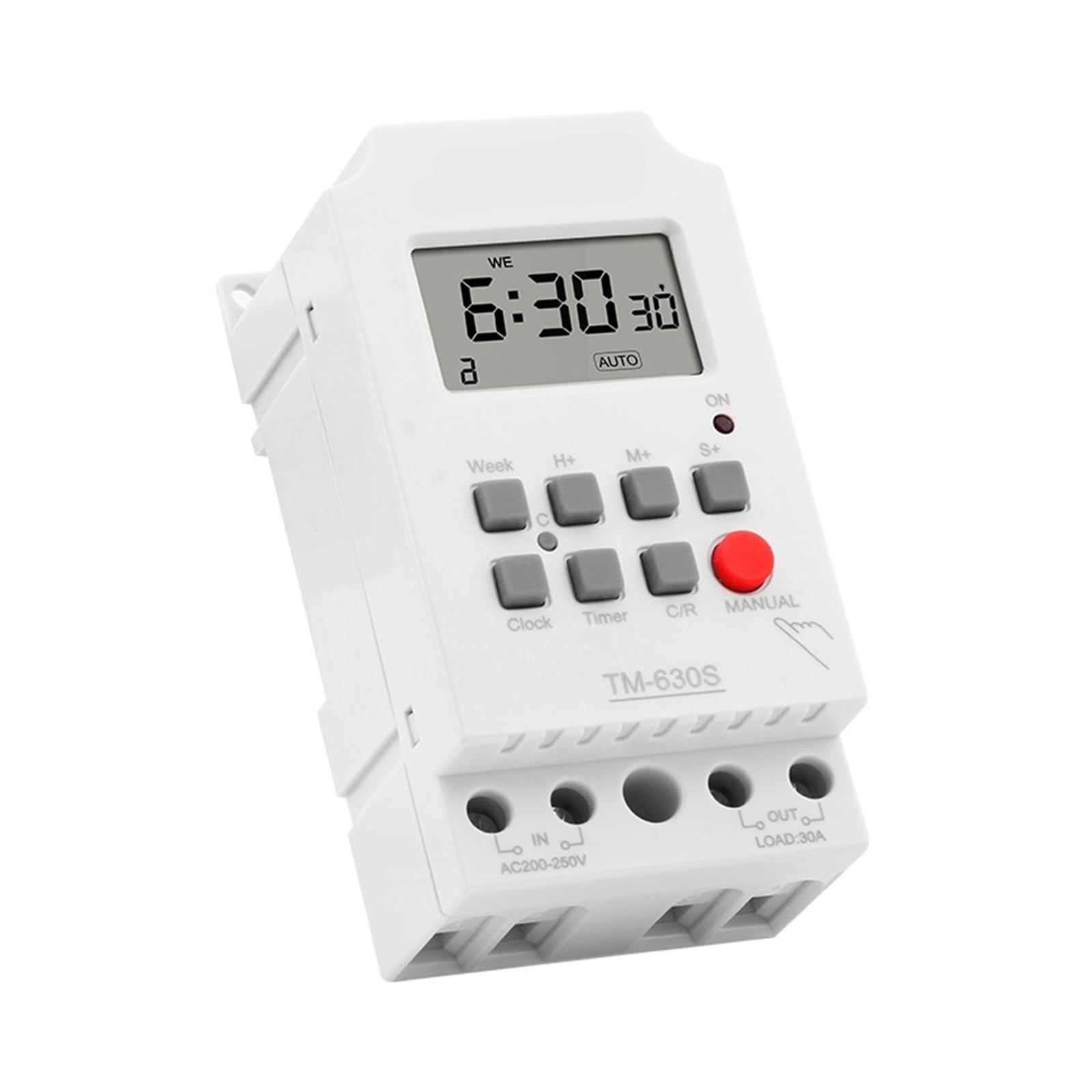 microcomputer Interruttore timer AC 220V DC 12V Seconda Impostazione Interruttore Timer Digitale 24 ore 7 Giorni Settimanali Programmabile Relè di Tempo di Tensione di Uscita ad Alta Potenza di Carico