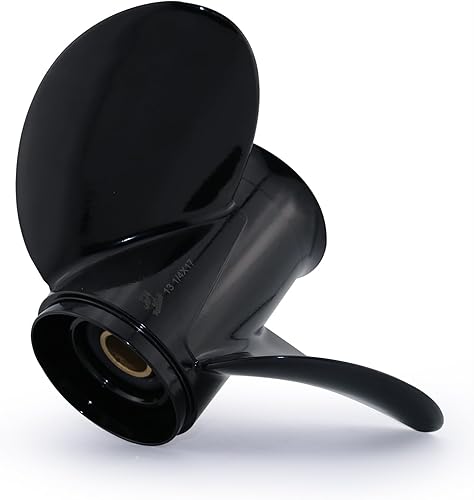 Miniatura 6 de CAPTAIN Hélice de barco compatible con motores Johnson Evinrude de 40-140 HP, 13 dientes estriados, RH, aluminio, hélices OEM para 50 60 E-TEC 65 70