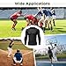 byepica Long Sleeve Protective Football Shirt for Men - Impact Resistant Gear