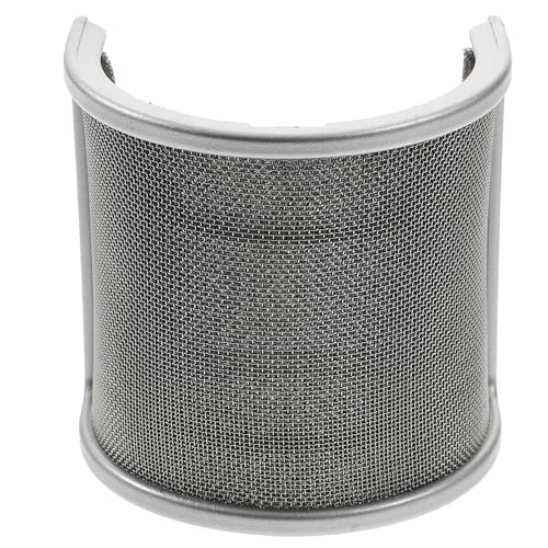 ifundom Filtro Pop para Micrófono con Protección Antiviento Metálica Doble Accesorio Esencial para Grabación Vocal Fácil de Montar y Compatible con Micrófonos Estándar