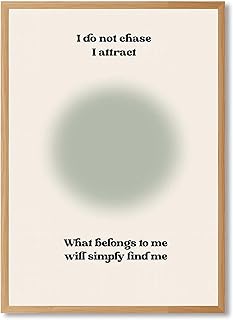 Framed Canvas Wall Art Minimalist Inspirational Quote Art Print Modern M...