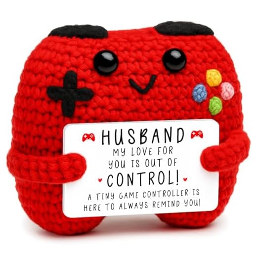 Busy Gaming Life Crochet Game Controller Gifts for Husband Birthday, Best Husband Ever Gifts for Wedding Anniversary from Wife, Anniversary Card Gift for Husband
