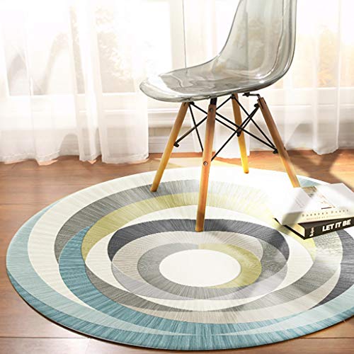 Tapis rond pour sol glissant avec envers antidérapant sécurisé