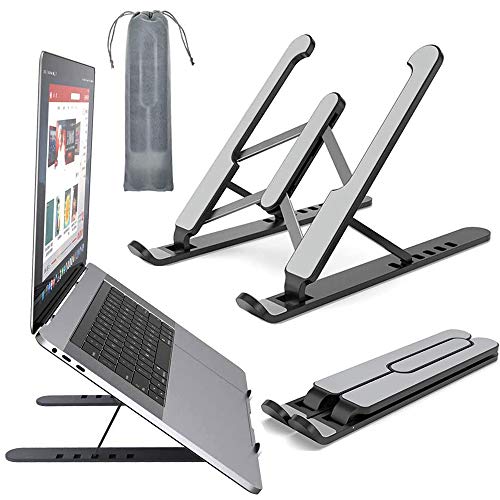 Preisvergleich Produktbild Laptop Ständer, Ständer für Notebook, Tablet Ständer, Ständer für Telefon Desktop Laptophalter 6-stufige Winkel verstellbare Höhe Notebook-Halterung für alle Laptops und Tablets