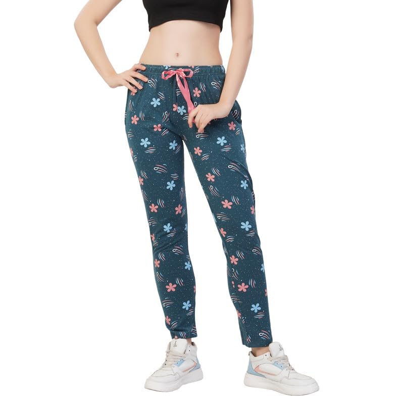 trylo Riza Hosiery Fabric Relaxed Fit Printed Full Length Pyjama PJ-5002-picture-6