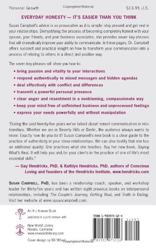 Saying What's Real: 7 Keys to Authentic Communication and Relationship Success