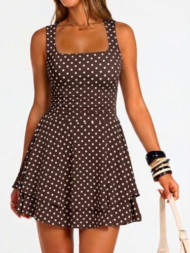 Image of Trendy Queen Women Mini Summer Party Homecoming Beach Vacation Sun Dresses