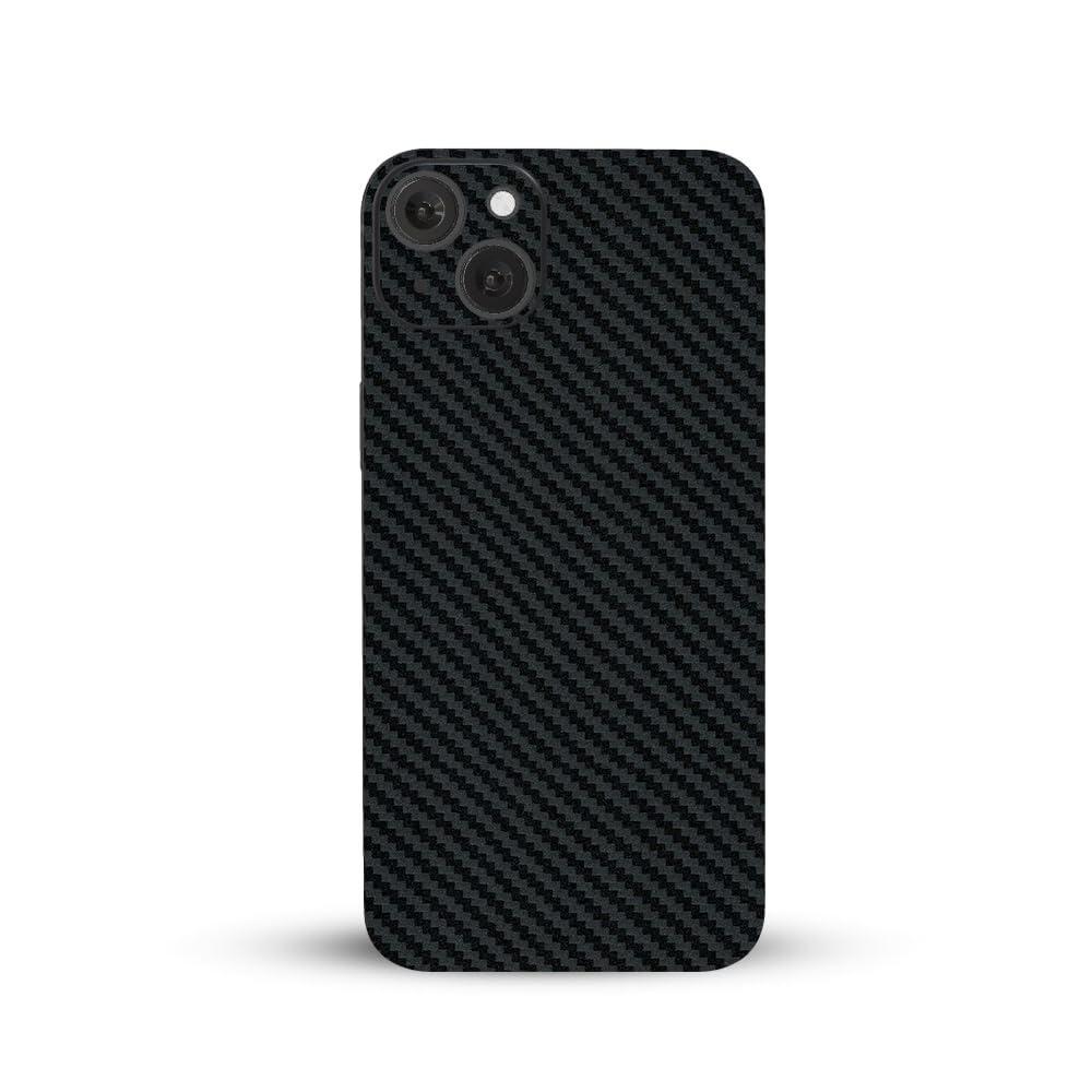 Vinilo fibra de carbono iPhone 14 calcomanía 3M trasera texturizada 6