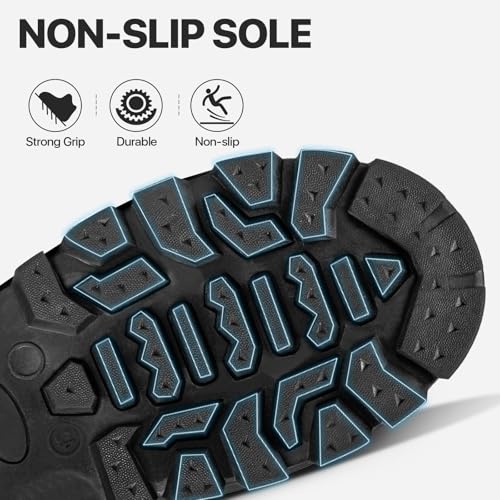 Snow Boots for Men Winter Waterproof Insulated Non Slip Plush Lined Outdoor Lightweight Warm Tactical Work Hiking Snow Boots4