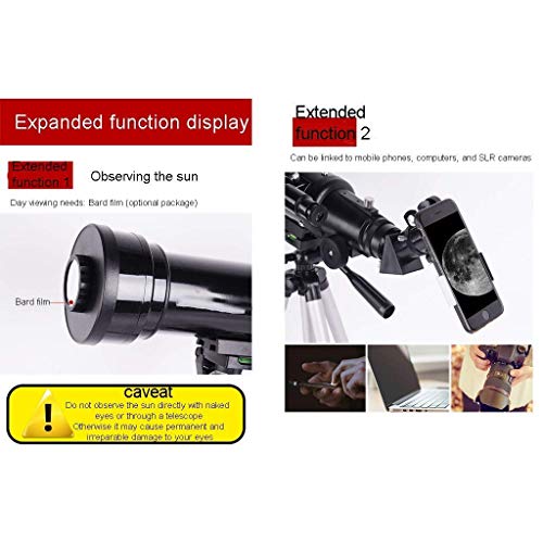 Telescopio Refractor para Adultos y Principiantes 70Mm con Trípode miniatura 5
