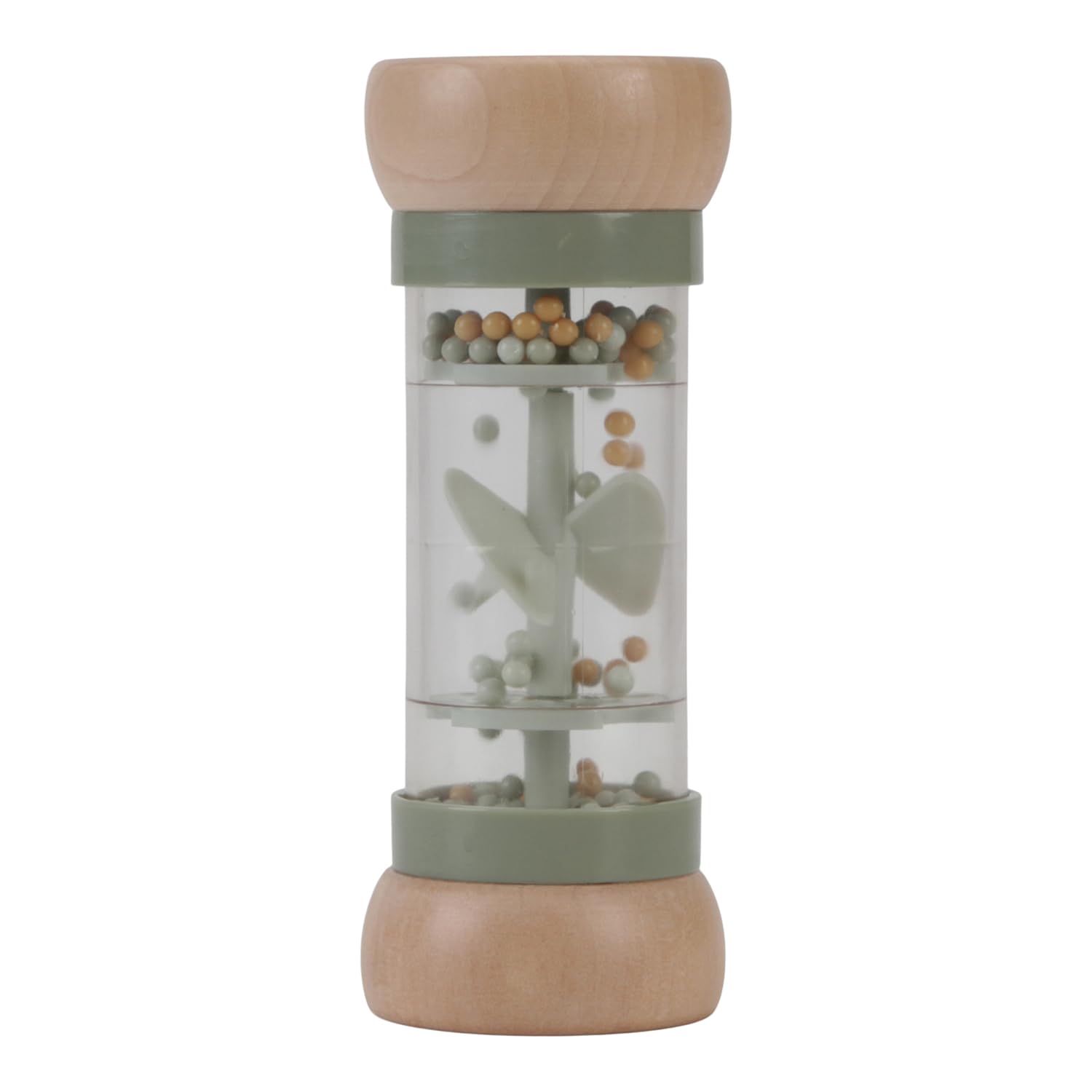 Little Dutch Little Farm 7136 - Sonajero para lluvia (madera FSC), color verde