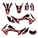 Motocross Komplettkleber Aufkleber Sticker CRF250L 2012-2020 Motocross-Aufkleber Hintergründe Abziehbilder für Honda CRF 250L CRF 250 L 2020 2019 2018 2017 2016 2015 2014 2013 2012 (Color : Blank)